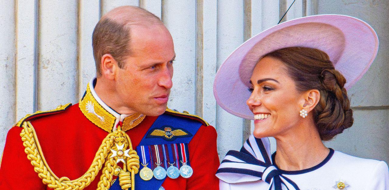 kate middleton attended trooping the colour support royal family