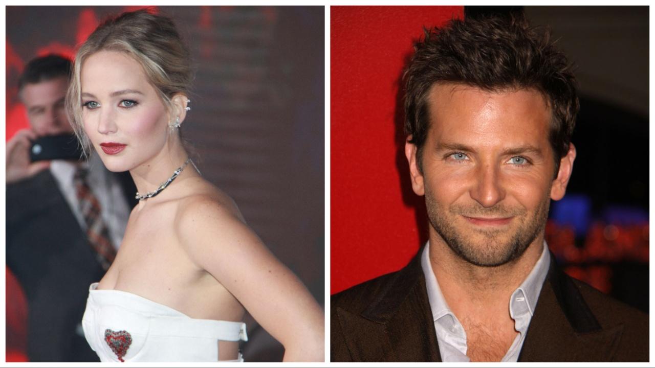 Jennifer Lawrence and Bradley Cooper