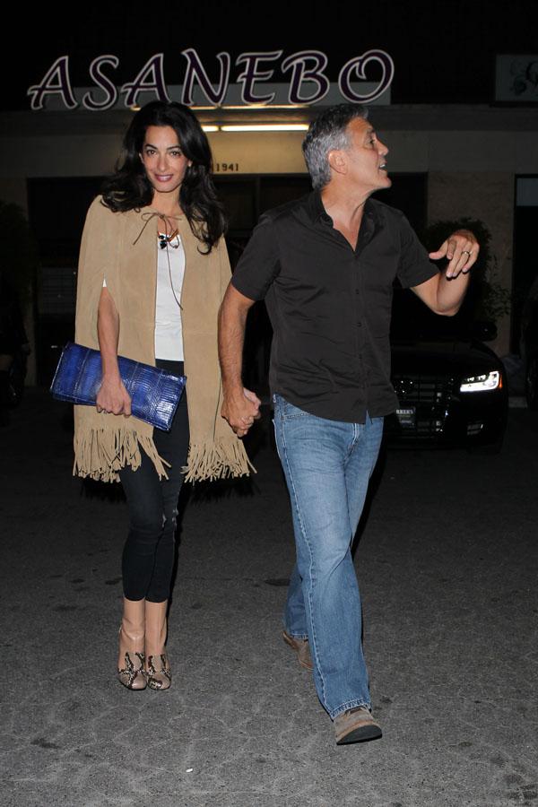 George Clooney Amal Alamuddin Valentines Date