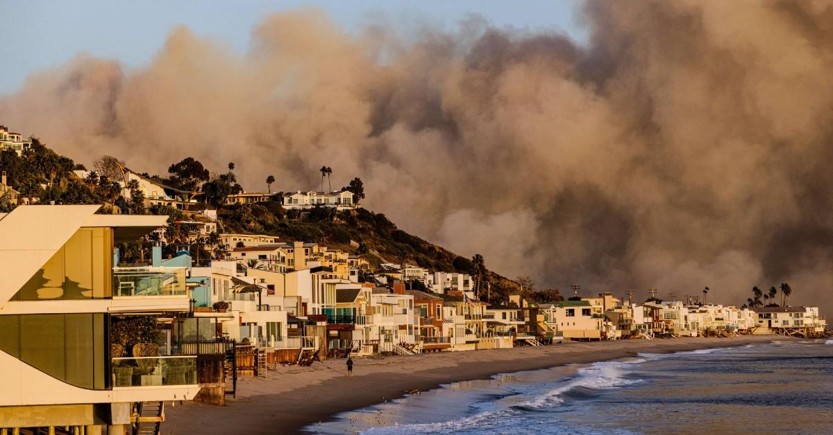 Photo of Los Angeles wildfires.