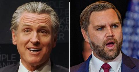 Gavin Newsom called out JD Vance's past criticism of Donald Trump.