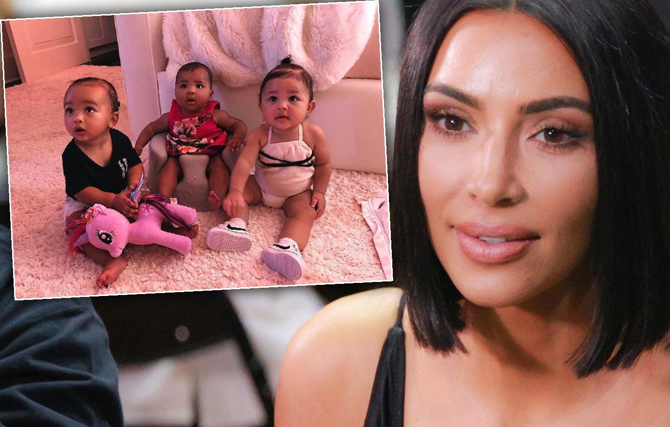 Kim Kardashian Posts Photo Of Triplets True Stormi Chicago