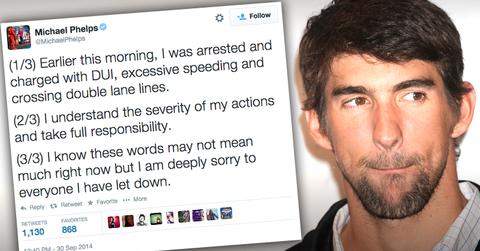 //michael phelps dui takes responsibility twitter response pp sl