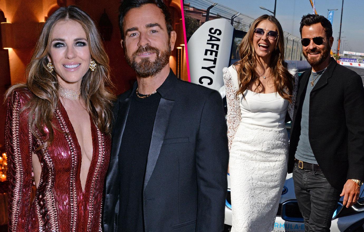 Justin Theroux And Elizabeth Hurley Stoke Romance Rumors At Races