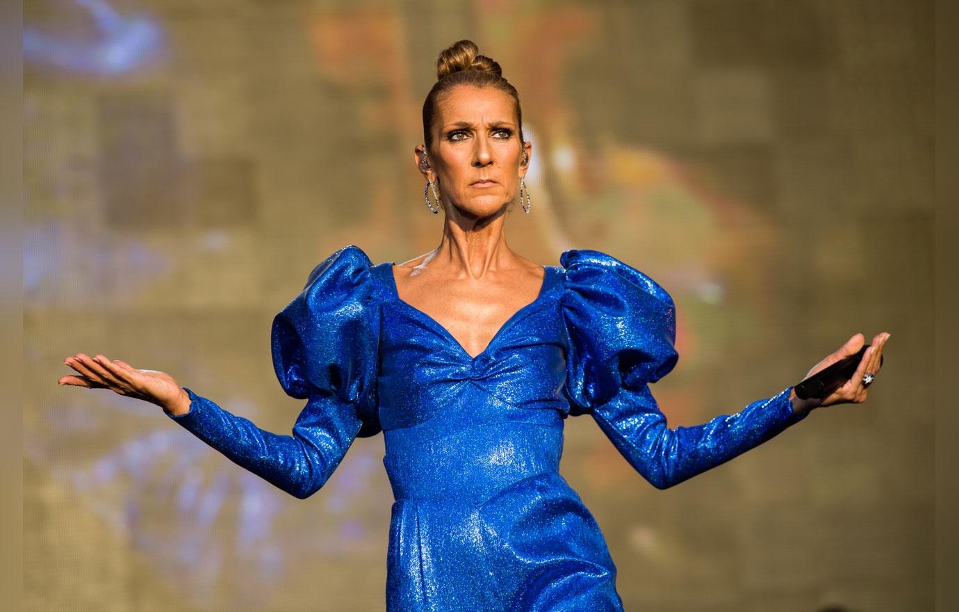 Celine Dion Looks Scary Skinny Performing In London