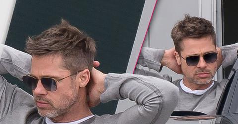 //brad pitt fathers day alone pics pp