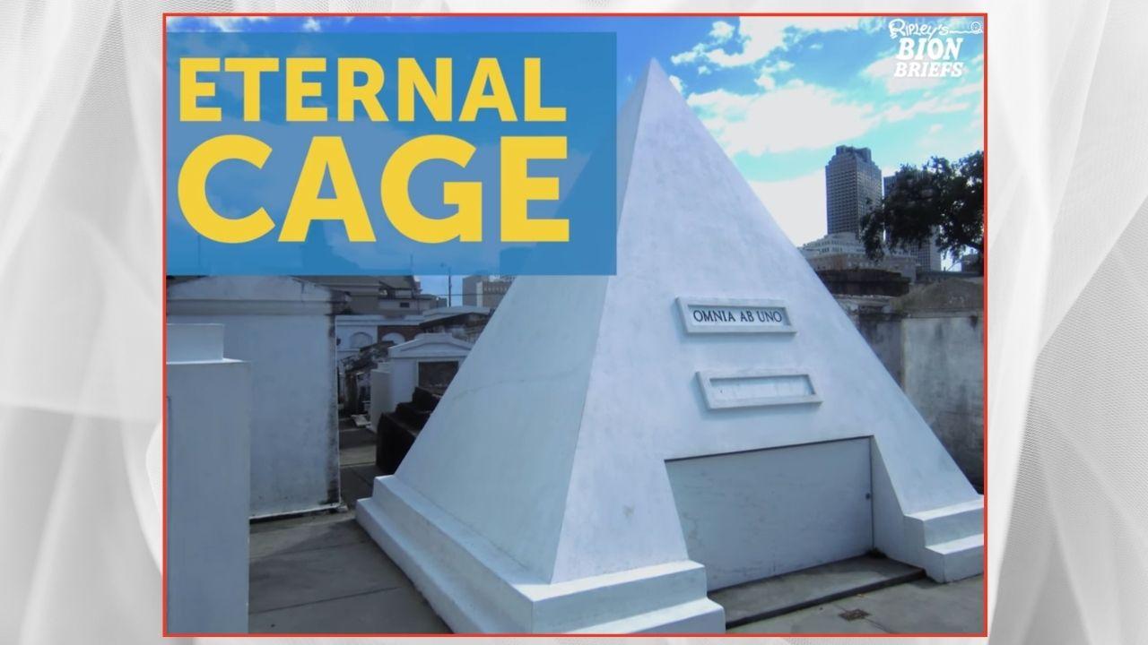 Photo of Nicolas Cages' Pyramid Tomb