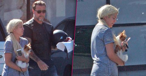 //tori spelling dogs attacked coyotes vet dean mcdermott pp