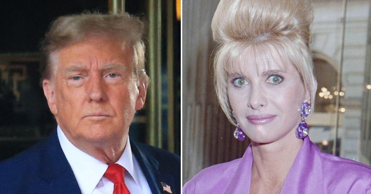 Split photo of Donald and Ivana Trump.