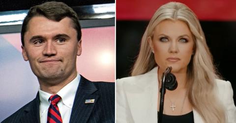 Composite photo of Charlie Kirk and Erika Kirk