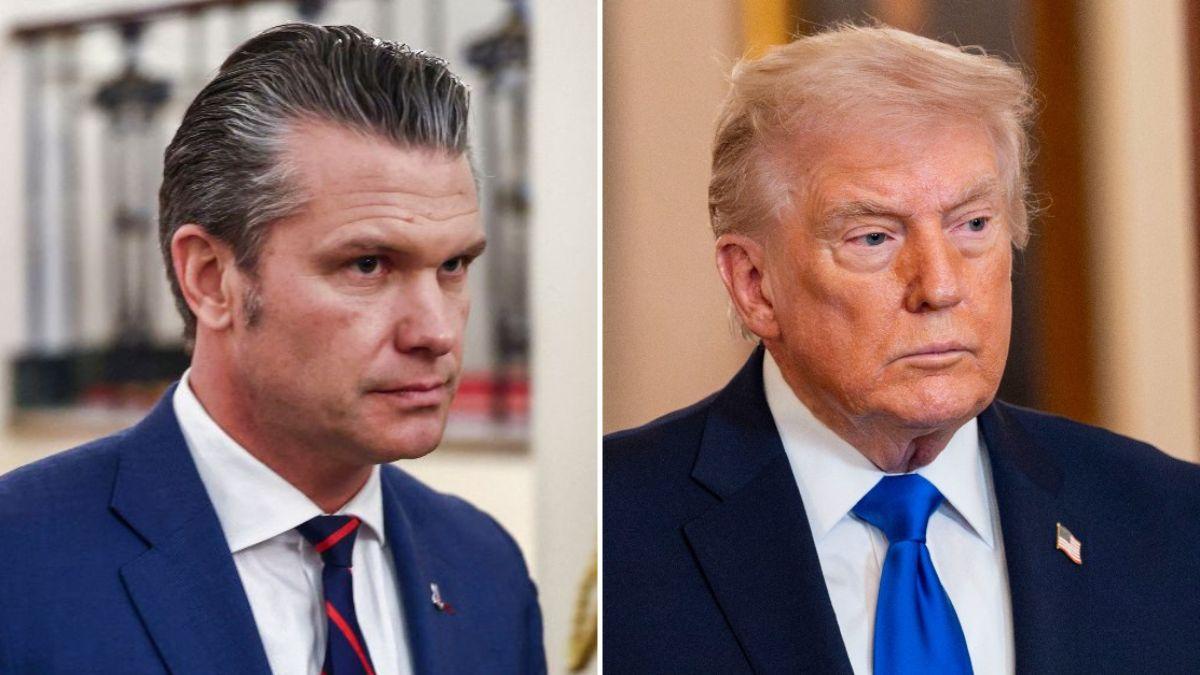 Pete Hegseth defended the war in Iran at a March 19 press briefing.