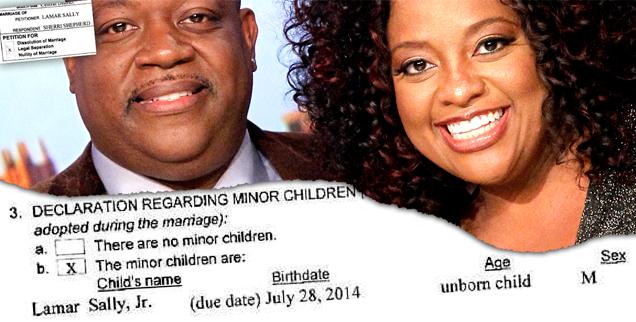 //sherri shepherd lamar sally divorce unborn child wide