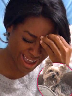 //kenya moore think again having baby dog died tall