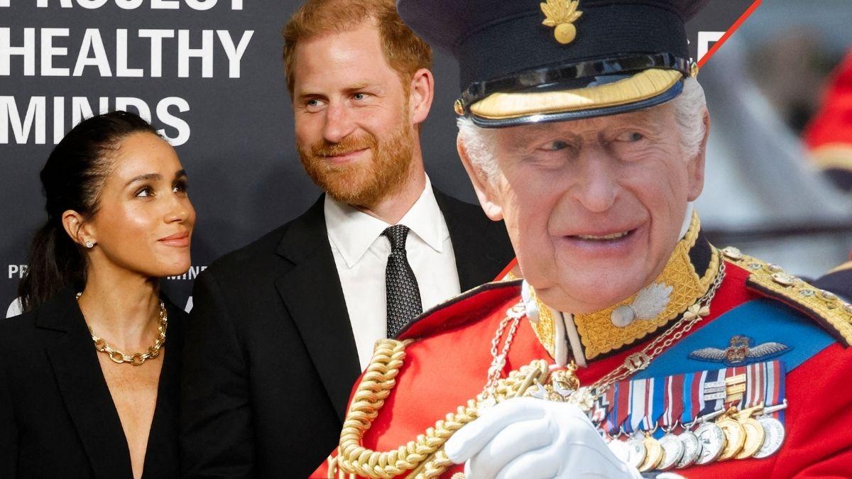 Photo of King Charles, Prince Harry and Meghan Markle