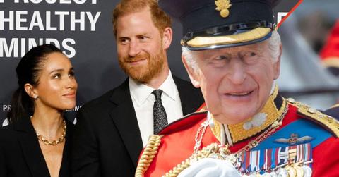 Photo of King Charles, Prince Harry and Meghan Markle
