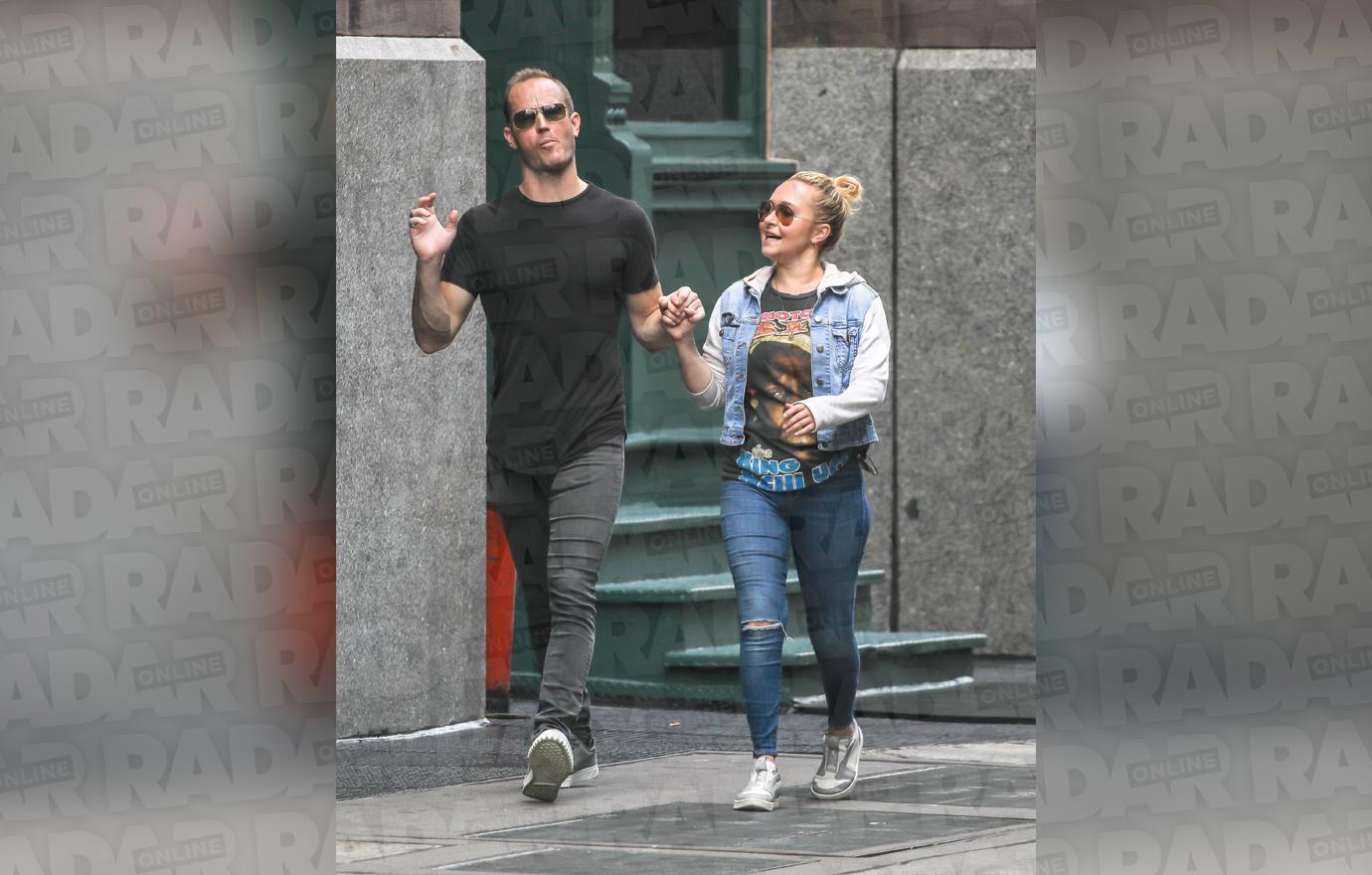 Hayden Panettiere and boyfriend's brother are spotted in New York City.