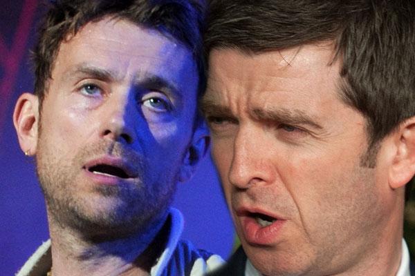 //noel gallagher and damon albarn