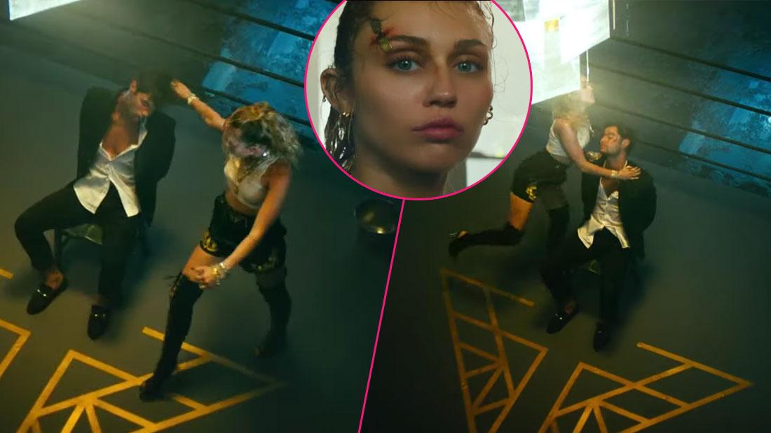 miley cyrus ties up beats man new music video pp