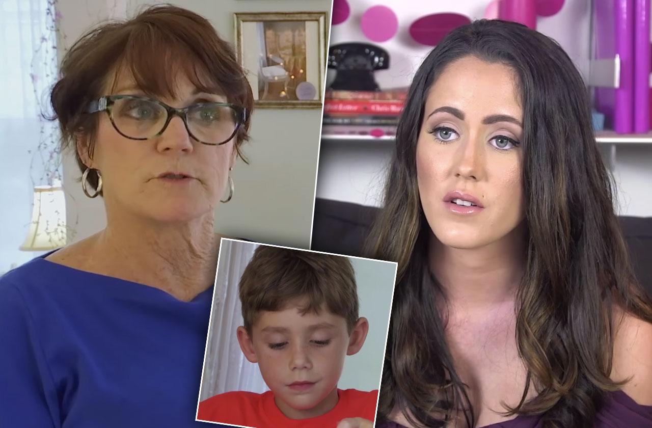 //jenelle evans feud mom barbara tricked signing over custody son jace teen mom  pp