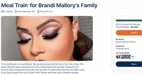 brandi mallory family supported by friends fundraiser after death