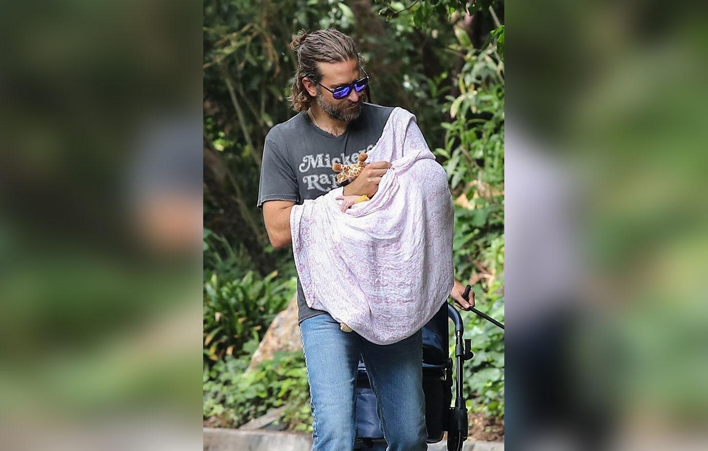 Bradley Cooper Irina Shayk Baby Daughter Stroller Walk