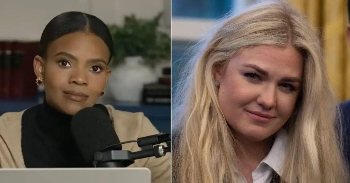 Composite photo of Candace Owens and Erika Kirk