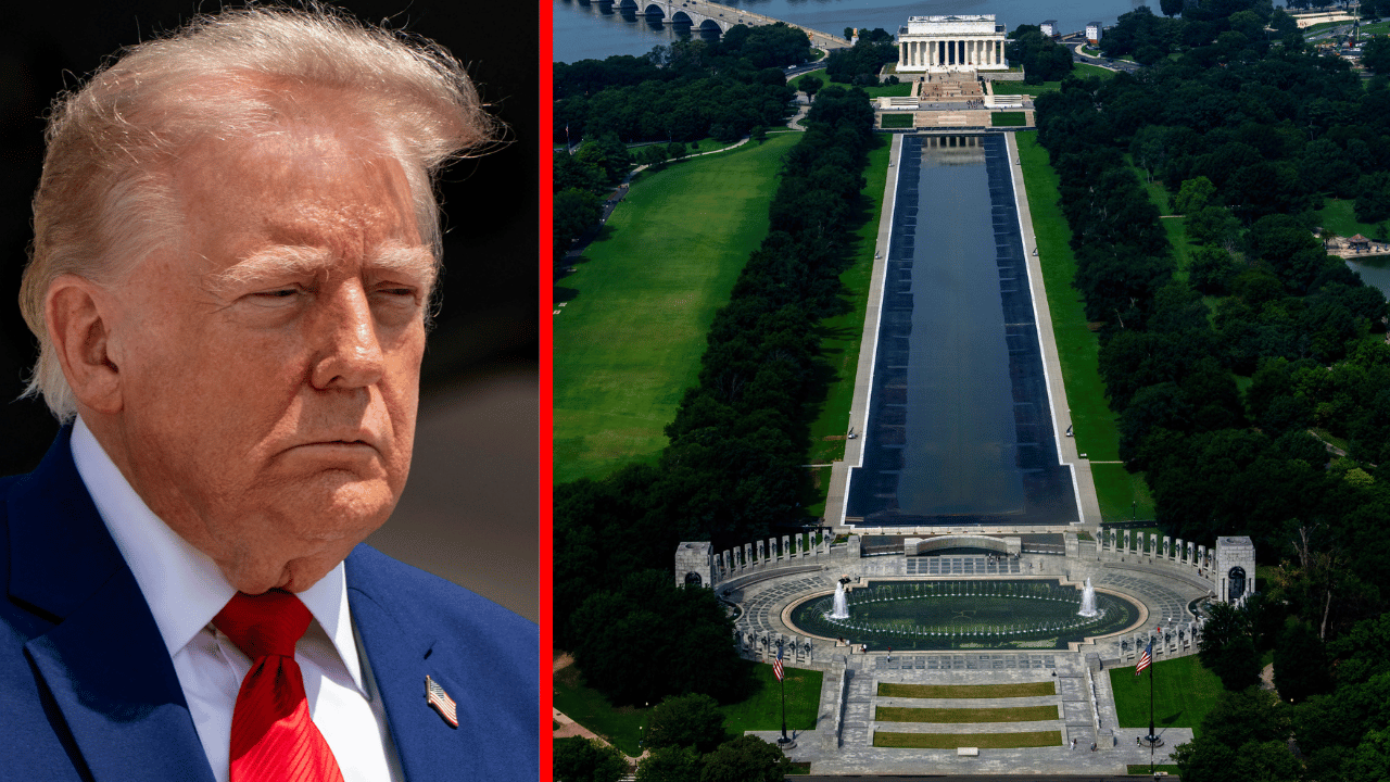 Photo of Donald Trump, Reflecting Pool