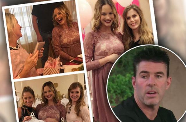 meghan king edmonds pregnant baby shower jim edmonds absent