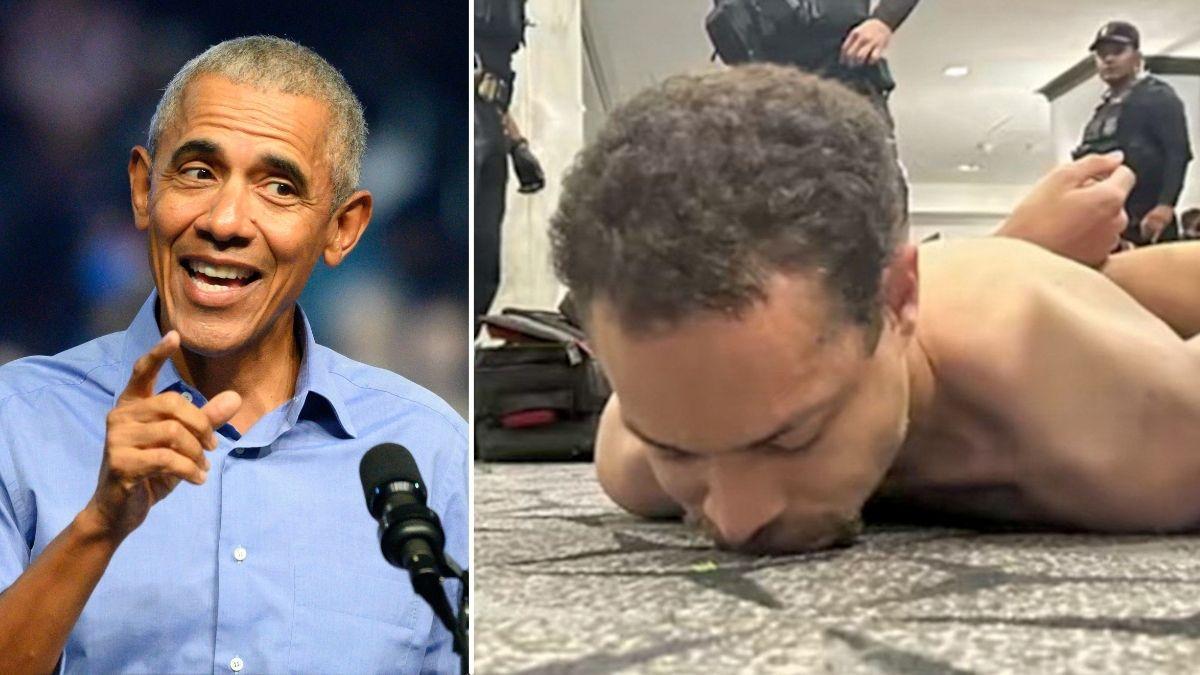 split image of Barack Obama and Cole Allen