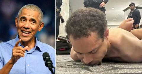 split image of Barack Obama and Cole Allen