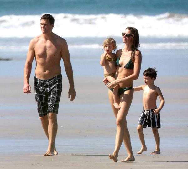 Gisele Bundhen Bikini Photos -- Family Beach Day In Costa Rica