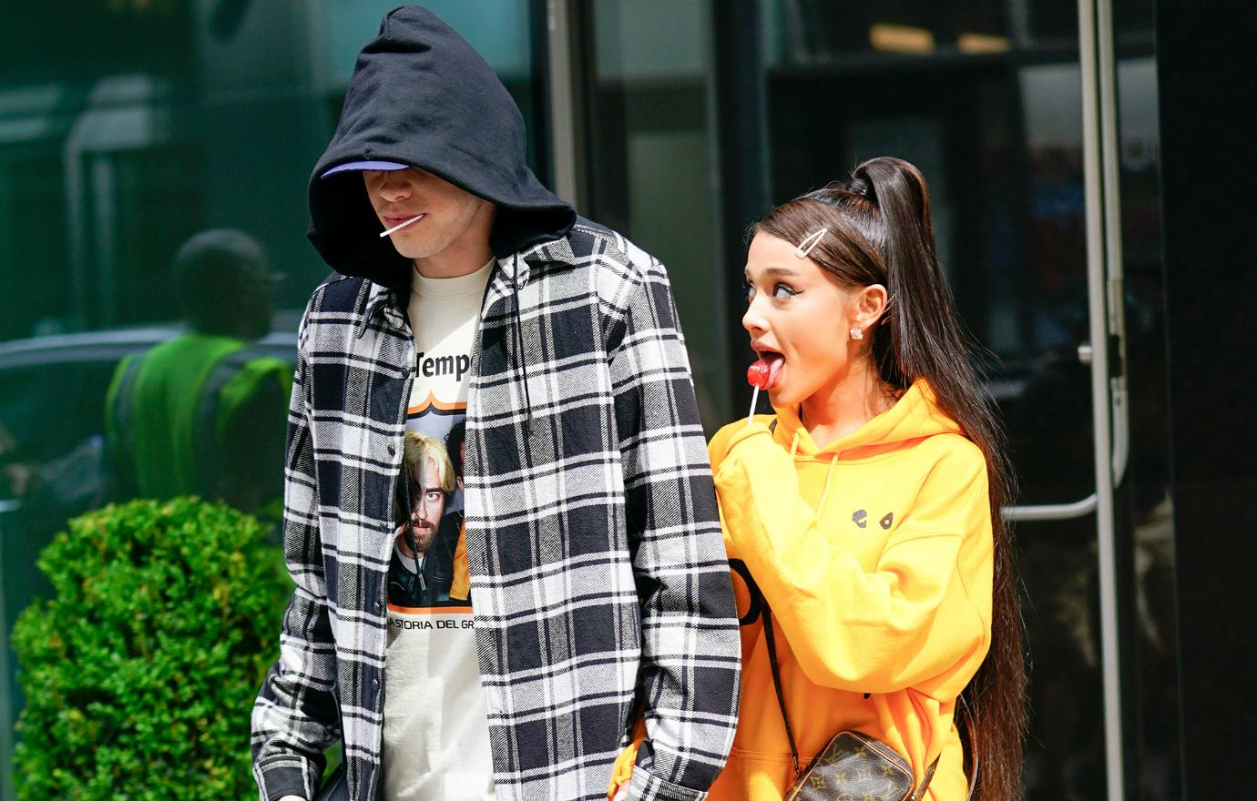 Pete Davidson and Ariana Grande were seen on June 20, 2018 in New York City.