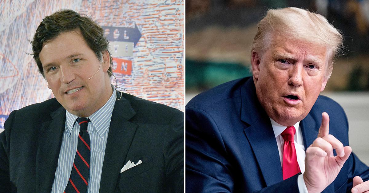 tucker carlson accused of leaking donald trump information press