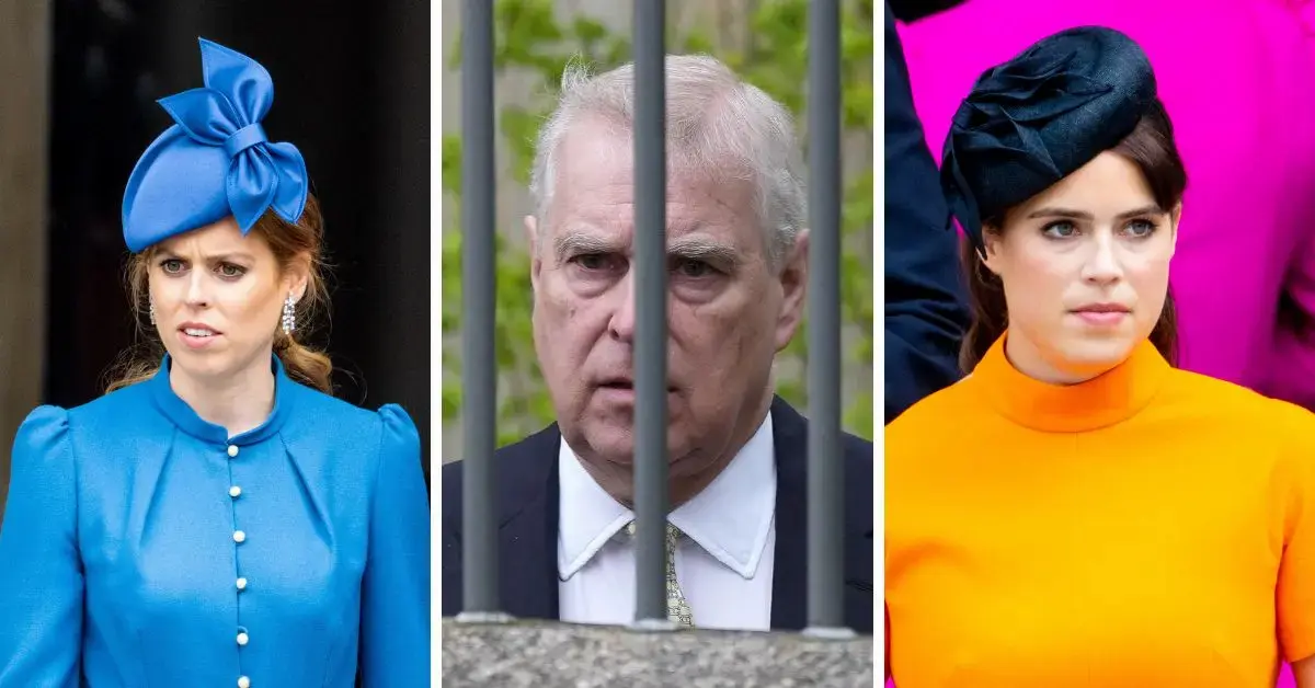 Photo of Andrew Windsor, Princesses Beatrice and Eugenie