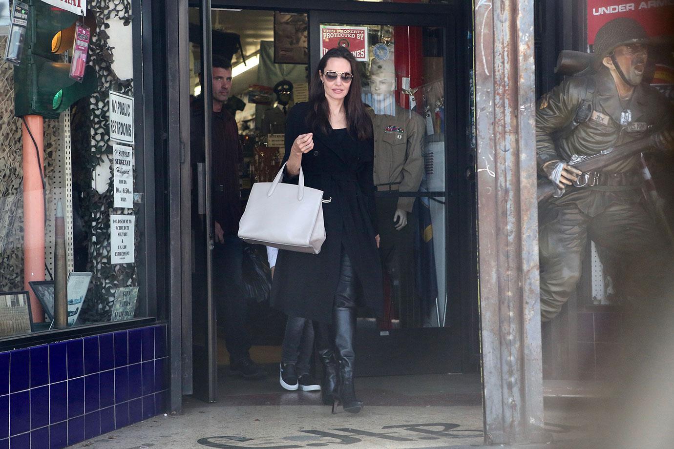 Angelina Jolie & Son Knox Go Food Shopping: Photo – Hollywood Life