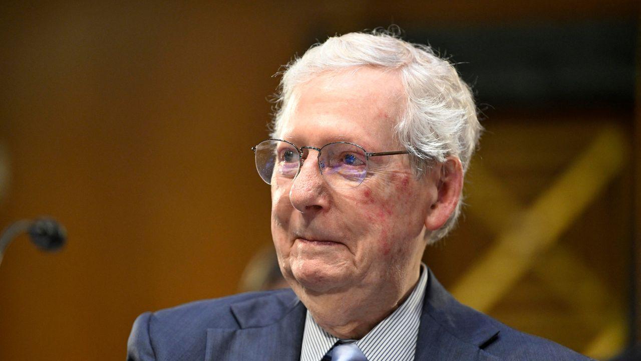 image of Mitch McConnell's lengthy absence followed a June fall at his Washington, D.C., home that left him briefly unconscious.
