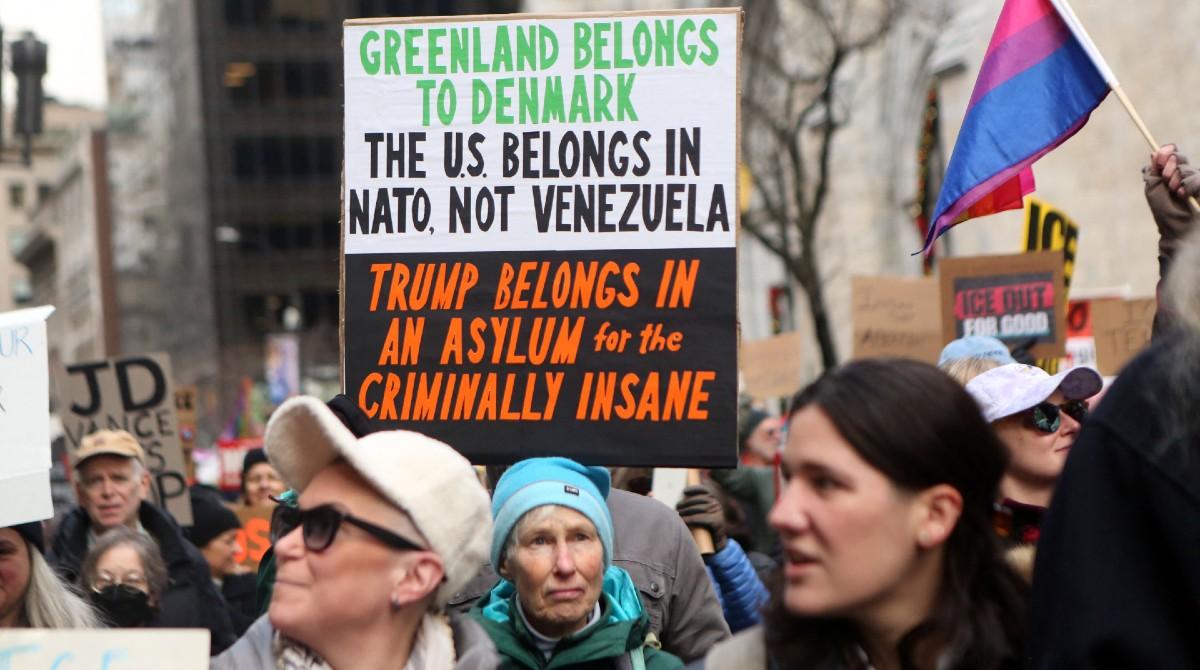 Photo of people rallying