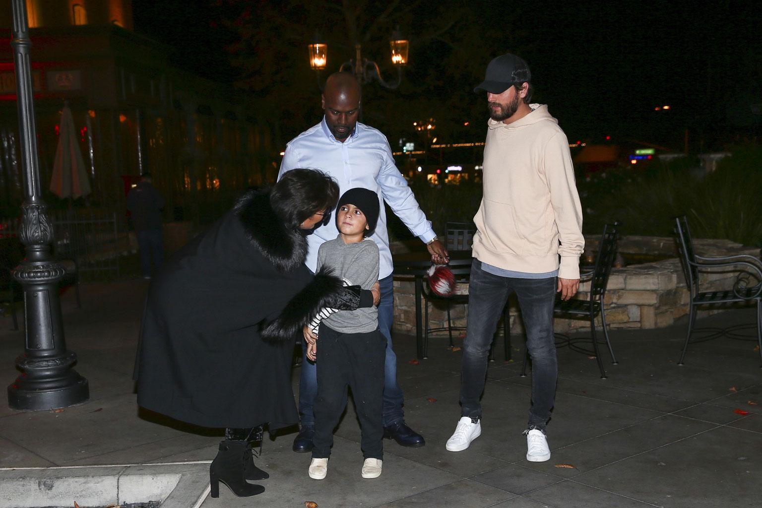 Mason Disick Kris Jenner Hug Snub