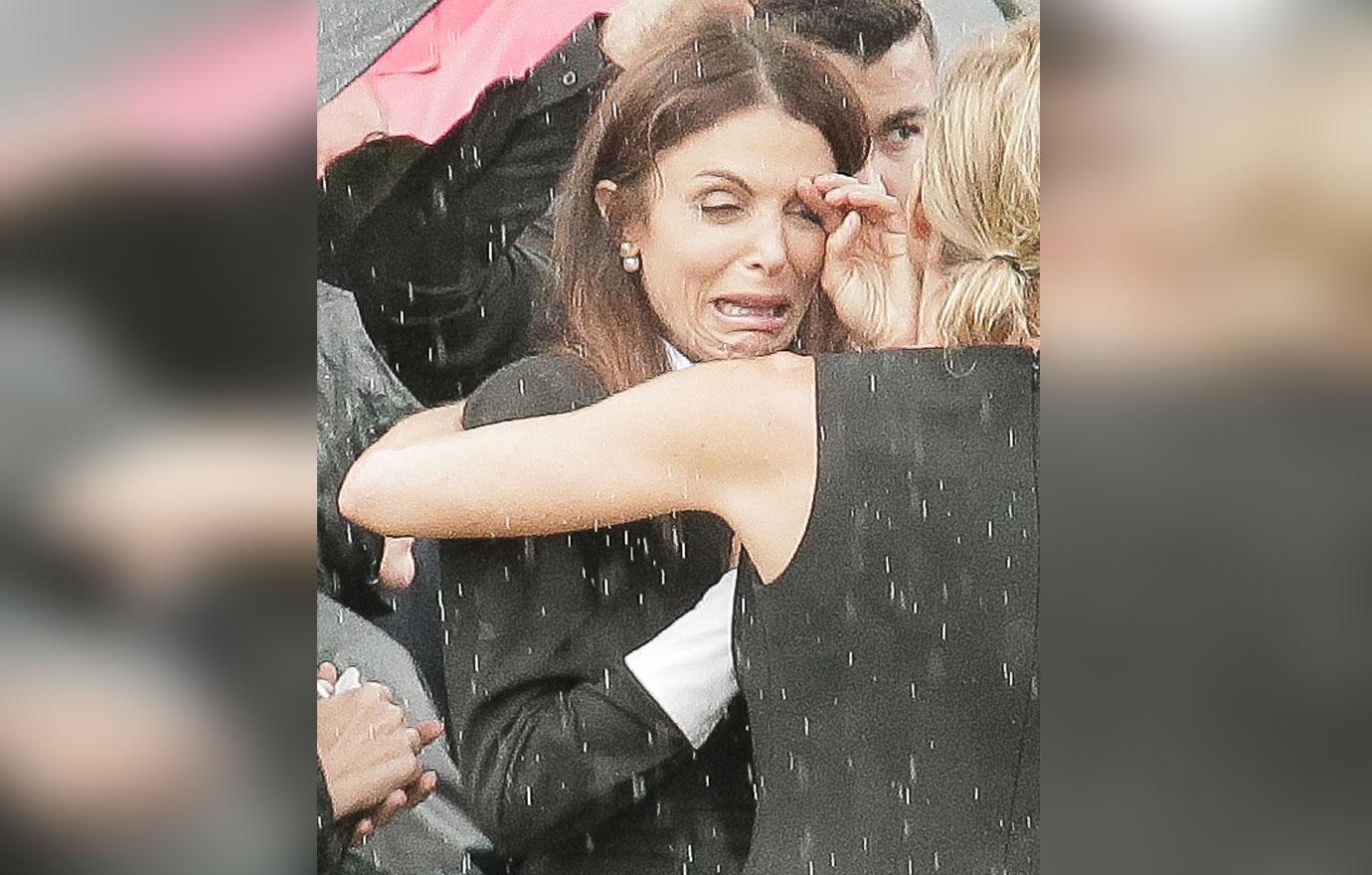 Bethenny Frankel cries hysterically at Dennis Shields funeral