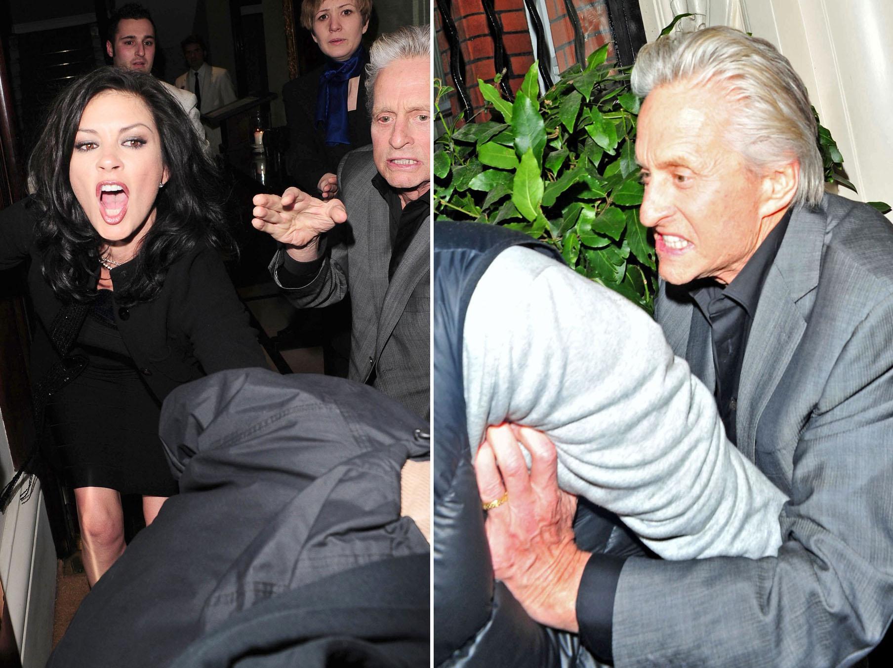 Catherine Zeta Jones Michael Douglass Hollywood V The Paparazzi Celebrity Fights