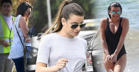 Lea Michele Weight Loss Braless Skirt