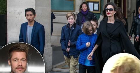 //brad pitt unsupervised visits kids angelina jolie pp
