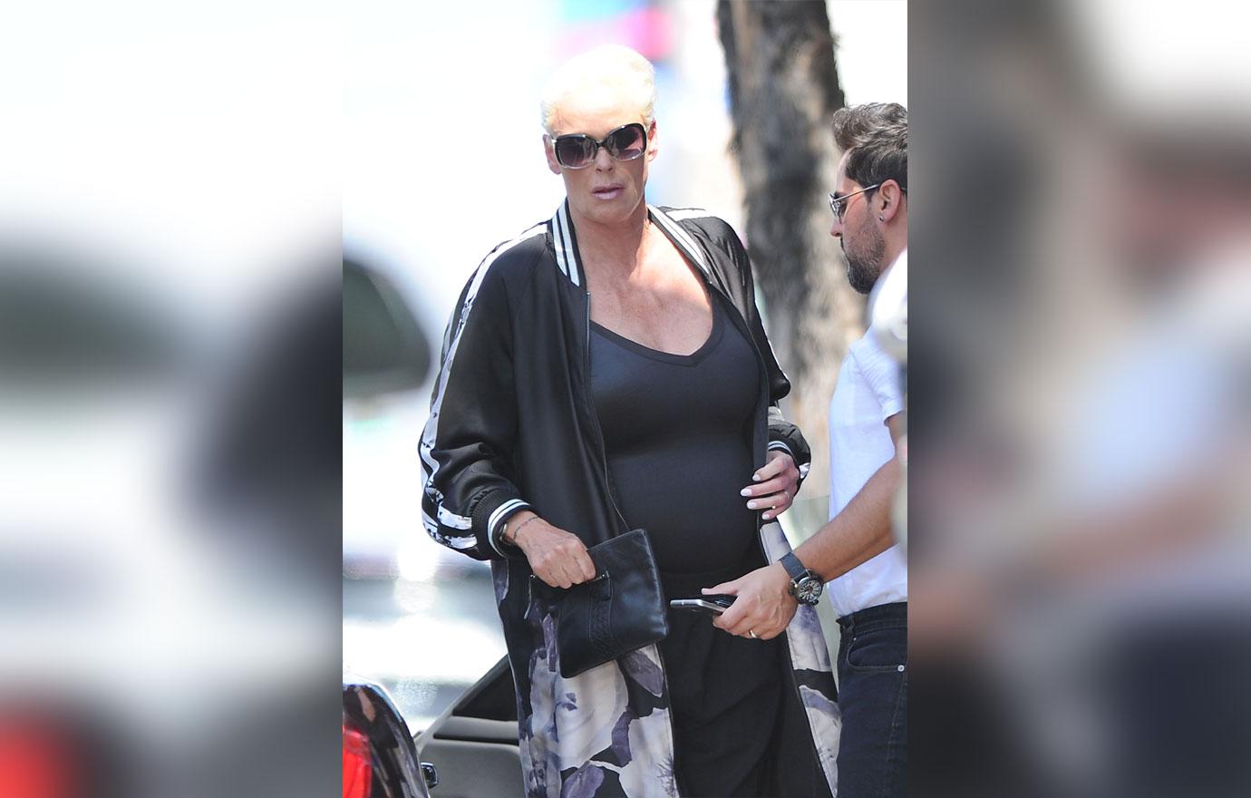 Brigitte Nielsen Pregnant Baby Bump Photos