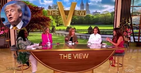 Donald Trump and The View co-hosts