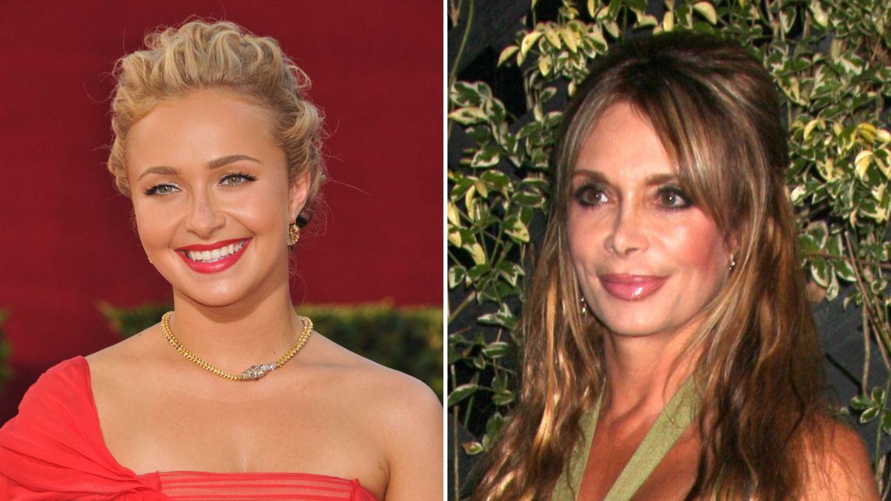 split image of Hayden Panettiere and Lesley Vogel