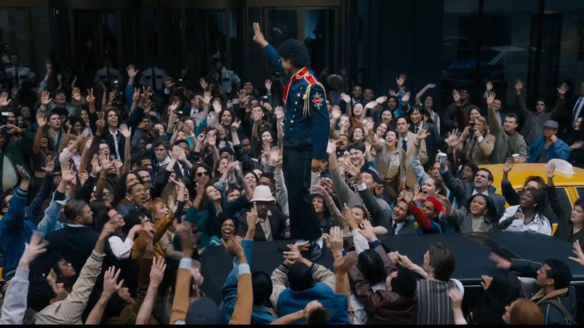 Photo of Jaafar Jackson as Michael Jackson