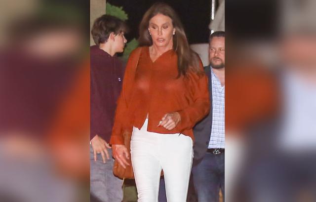 PICS Caitlyn Jenner Wardrobe Malfunction Boobs Revealed In Sheer Top