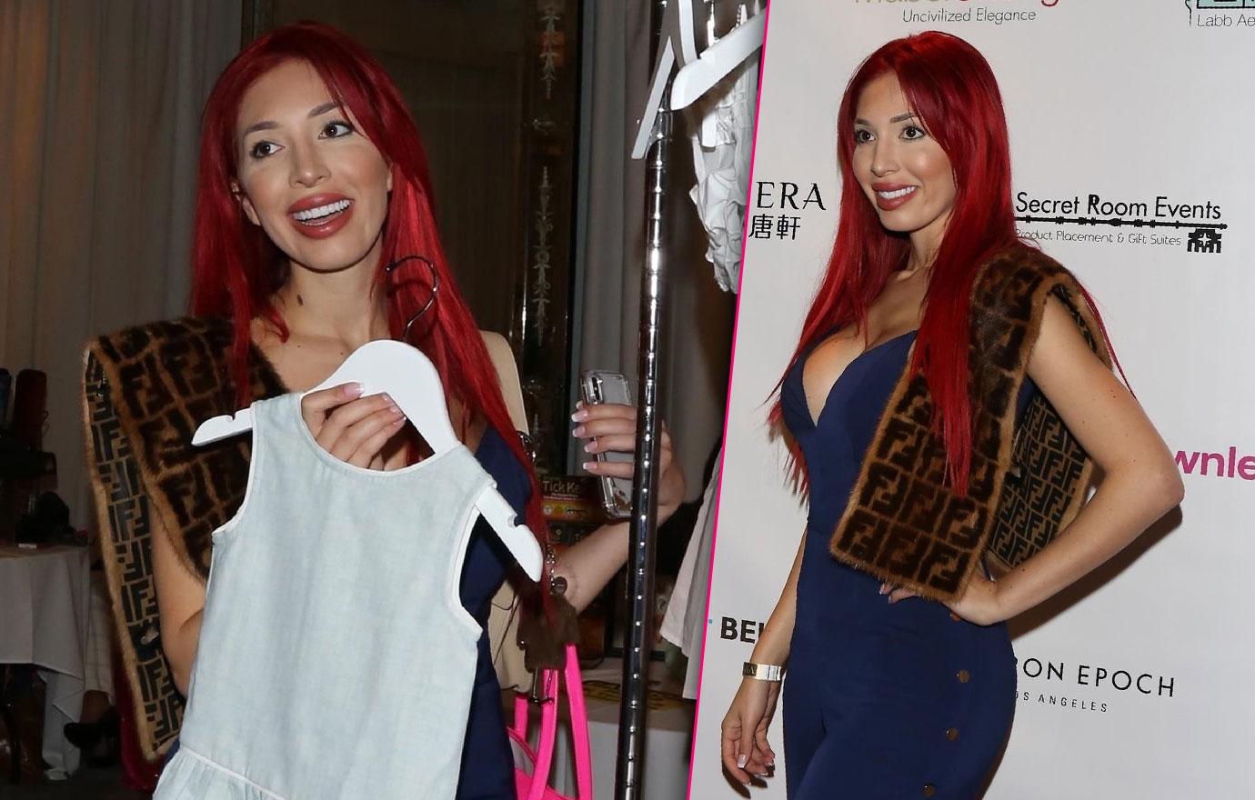 Farrah Abraham Takes Her Golden Globes To Gifting Suite