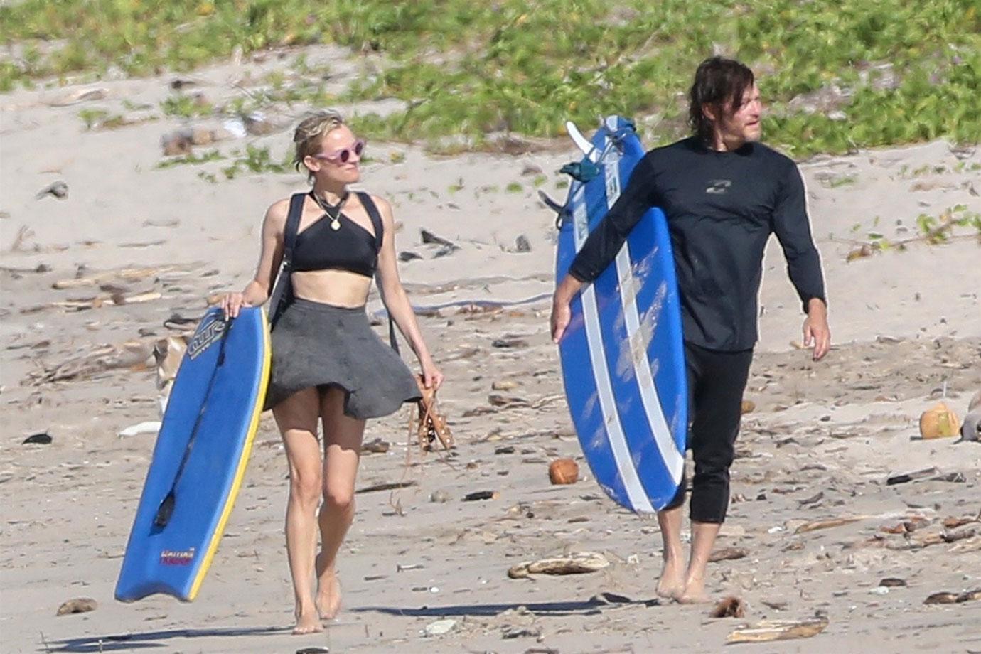 Diane Kruger Norman Reedus Surf Costa Rica