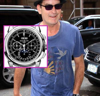 charlie sheen watches
